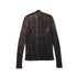 JULIUS 917KNM1-C Dark Brown / Skinny Knit Top